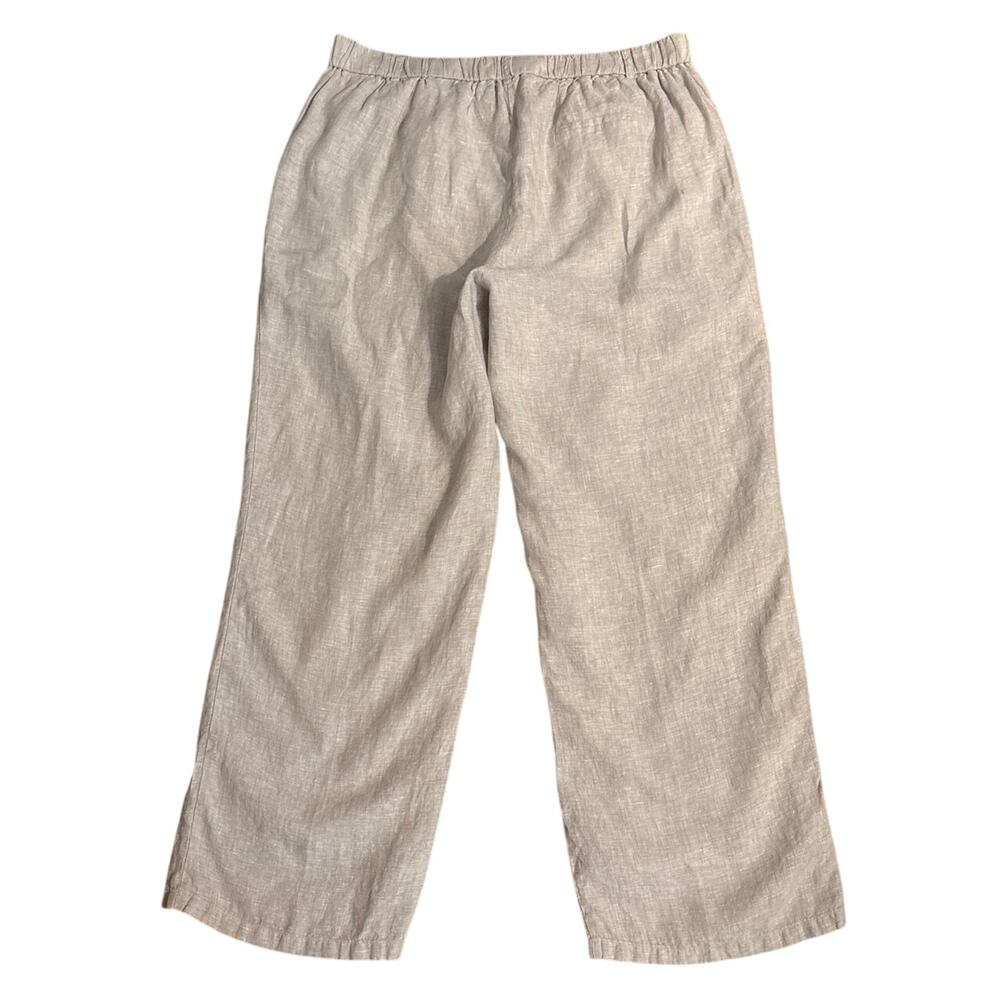 Quince 100% European Linen Pleated Trousers Pants Plus Size 16 Flax Minimalist - Picture 3 of 6